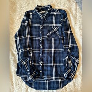 Westport Blue and White Casual Button Down Shirt